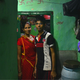 Bachchi Devi and Niraj outside their house.